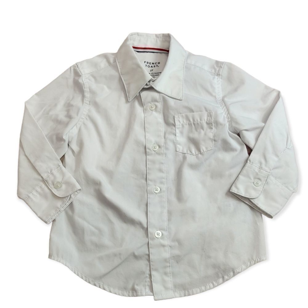 French Toast white buttondown shirt 2T